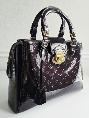 Louis Vuitton Amarante Vernis Satchel